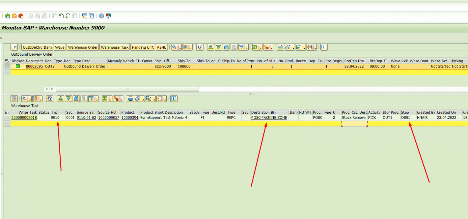 SAP EWM PROCESS ORIENTED STORAGE CONTROL EWMSUPPORT